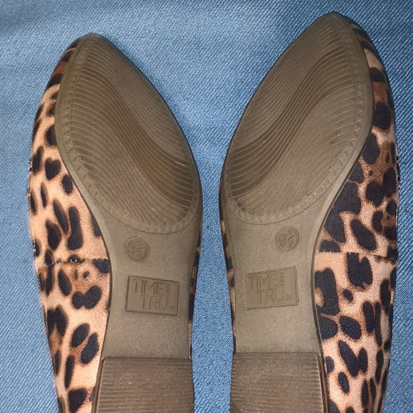 Time and Tru | Shoes | New Leopard Print Flat Shoes | Poshmark